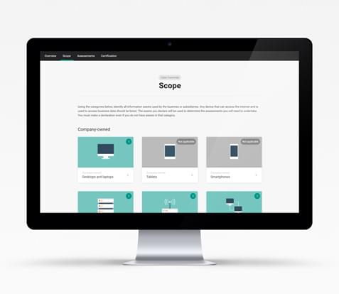 Cyber AMI interface - web-based information security education and self-assessment for Cyber Essentials